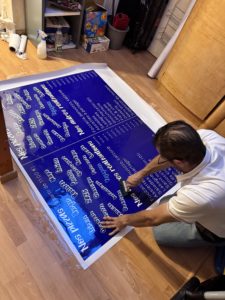 Réalisation des panneaux des menus pour le restaurant “Le Marquis” à Saint-François Longchamps